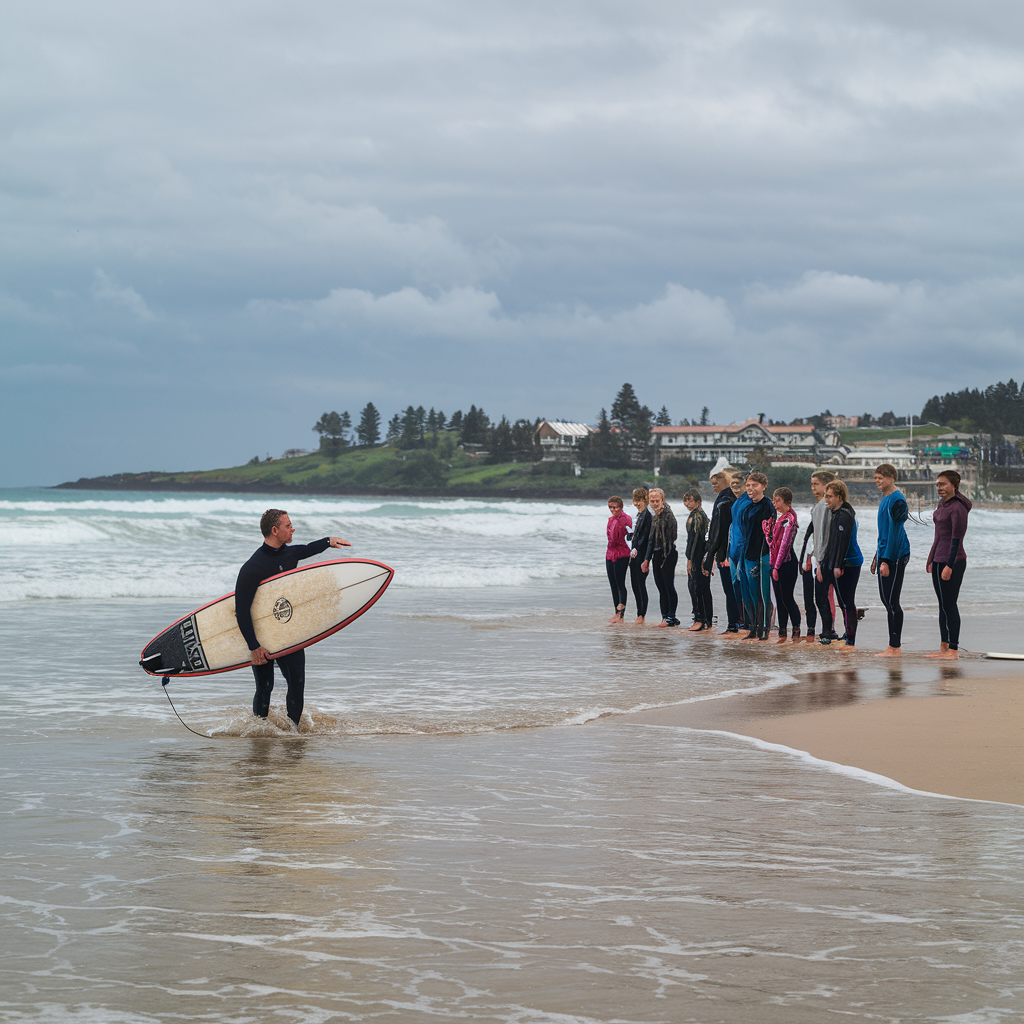surfing lesson