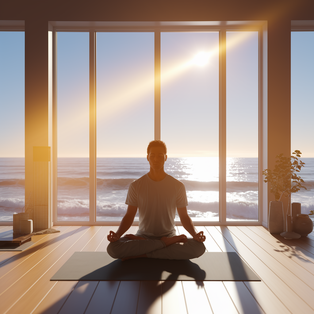 Surfer meditation