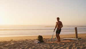 traveling surfer workout