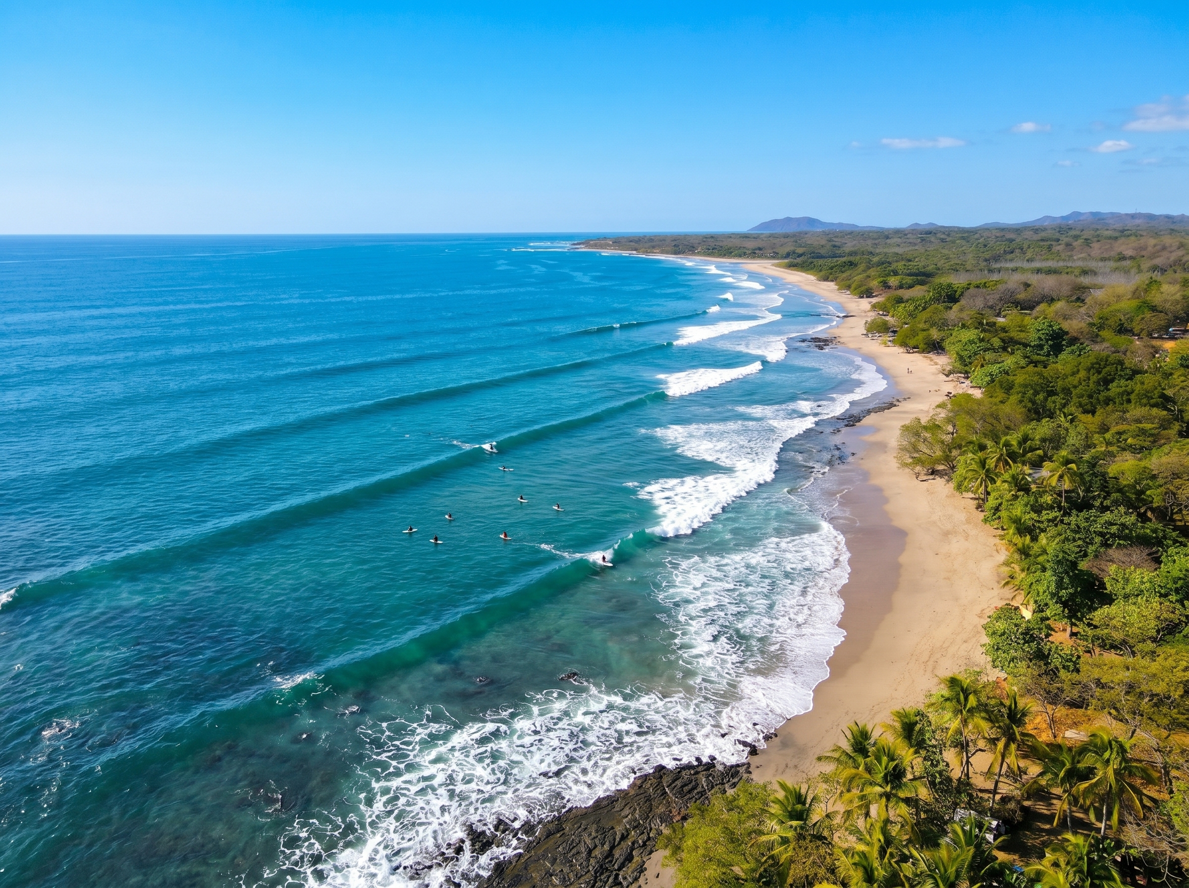Surfing Playa Avellanas Little Hawaii