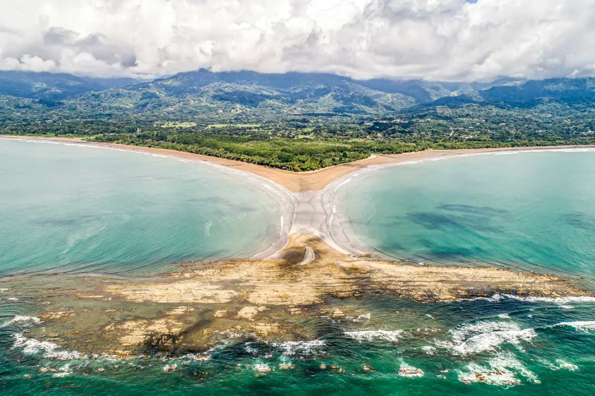 Whale's Tail in Marina Ballena National Park, Uvita