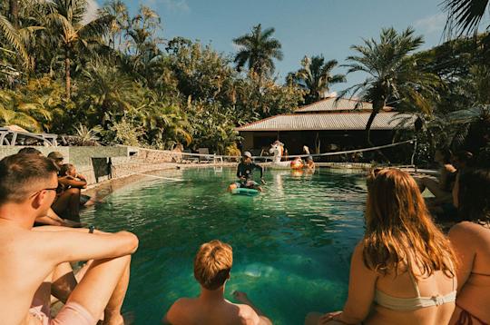 Lapoint Surf Camp villa and pool facilities in Santa Teresa Costa Rica
