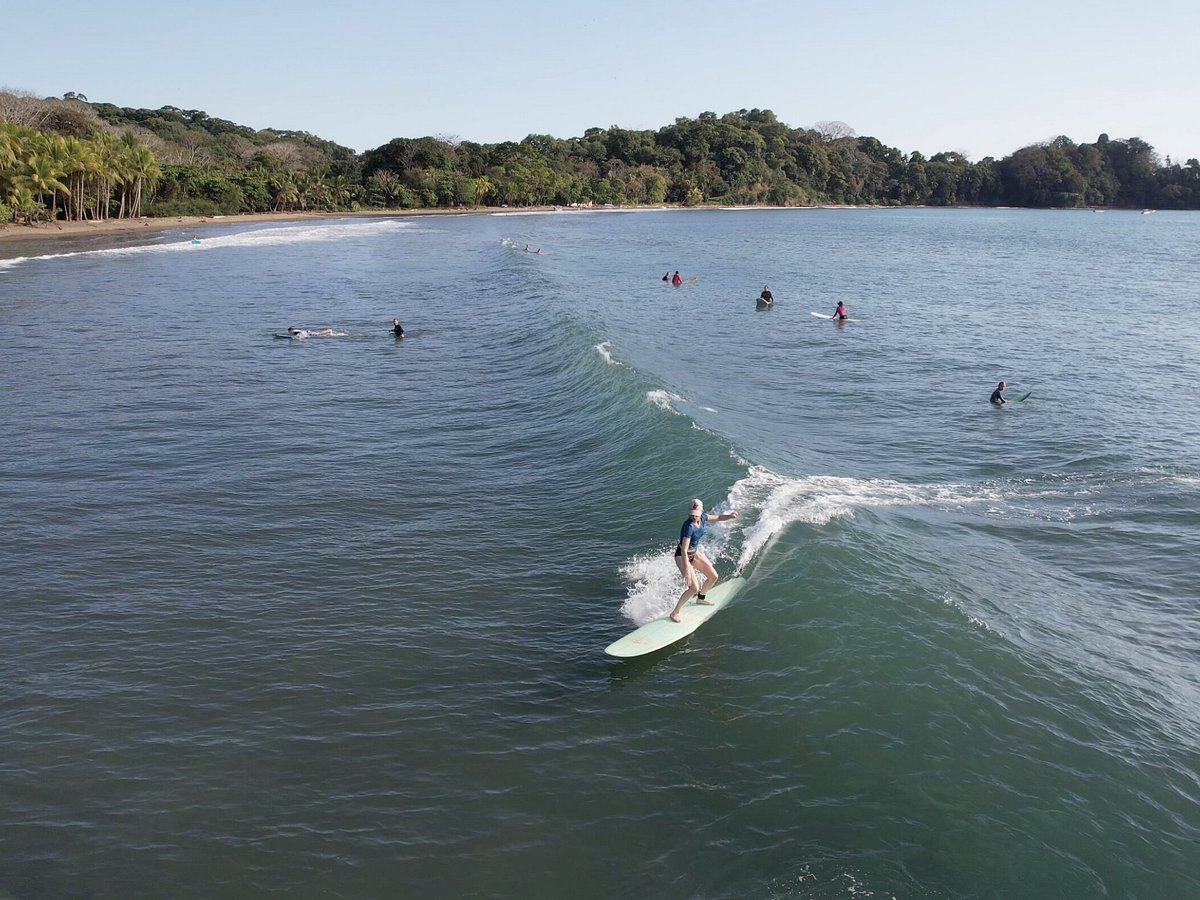 Beginner surf lessons at Dominicalito beach in Costa Rica