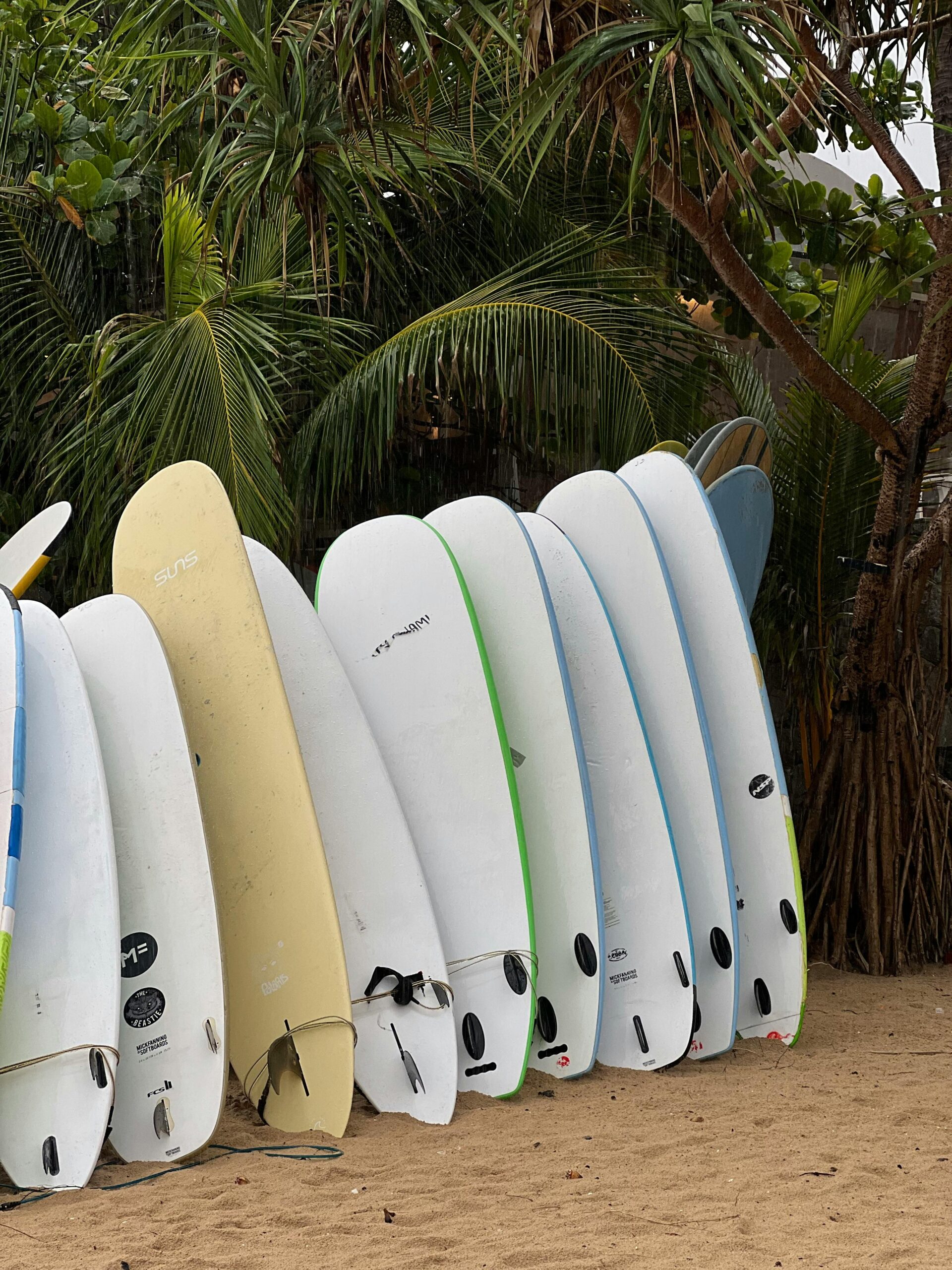 A surfer walks toward the water during the dry season in Tamarindo